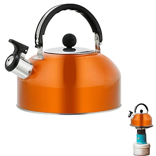 Leling Hervidor Sibilante – Hervidor Sibilante Inducción, Hervidor Sibilante 2,5 L INOX Teteras para Cocina, Mango…