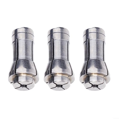 3 pinzas de sujeción para máquina de moler, 3 mm/6 mm, repuesto para accesorios de herramientas eléctricas, material de aleación con acabado gris (3 mm)