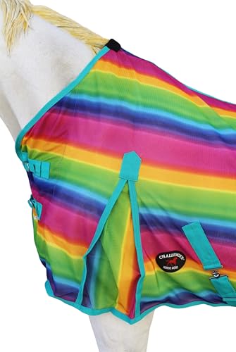 Image of Challenger Horse Equine Summer Scrim Sheet Fly Sheet Spring Airflow Mesh Serape 7351