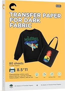 Hiipoo Dark Wärmeübertragungspapier 80 Blatt