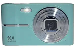 Compact HD Digital Camera (Green) 50MP 16X Zoom High Definition 1080P Point and Shoot Camera 32GB Memory Card, Fun Camera for Boys Girls Kids Students Beginners and Birthday Holiday