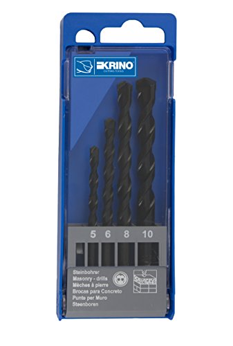 Krino 03105202 Spitzen Extreme für Keramik und Fliesen, Benützung A Drehzahl, Set von 4 Stück, Stahl, 5 bis 10 mm