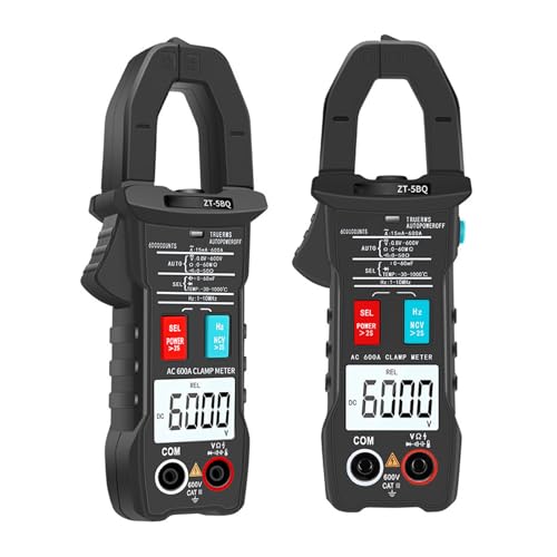 Multímetro Pinza Digital 6-600V 600A Voltajes Corriente Resistencia 6000 Cuentas Medidor de Corriente miniatura 7