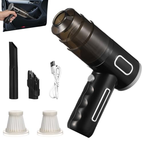 Aspiradora para coche portátil de alta potencia Lurrose con absorción de polvo para hogar 2