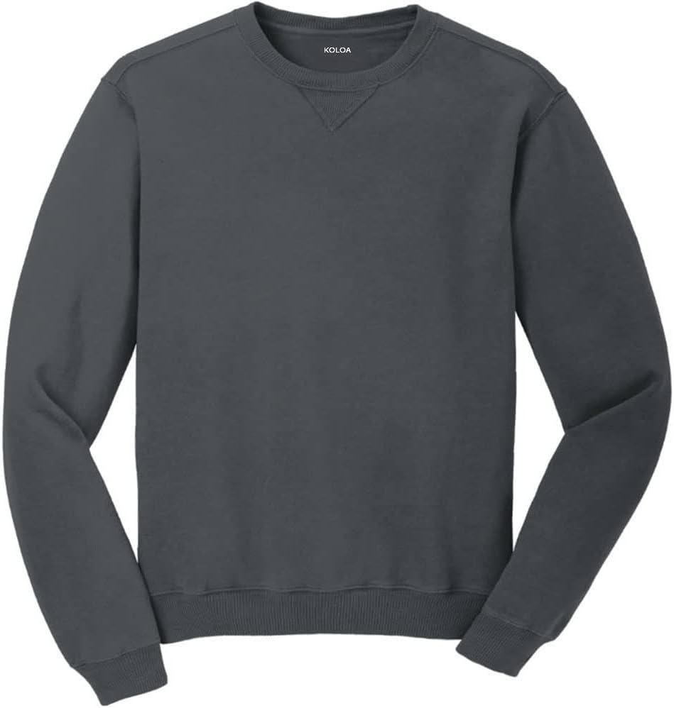 Joe's USA Koloa Pigment-Dyed Vintage Crewneck Sweatshirts in Sizes S-4XL