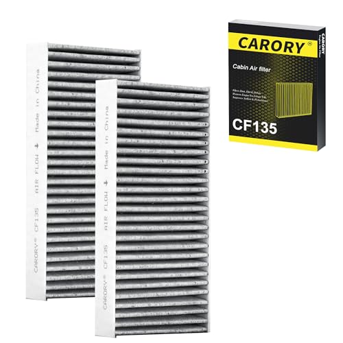 Image of CARORY Cabin Air Filter w /Activated Carbon for Honda Civic (2001-2005), CR-V (2002-2006), Element (2003-2011), Acura RSX (2002-2006), EL, OE# 80292-S5A-003, 80292-S5D-406, CF10135,XC15439, CF135