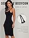 Takusun Backless Slip Dress for Women Tummy Control Low Back Shapewear Dresses Open Back Body Shaper Seamless Sexy Tank Tops Black