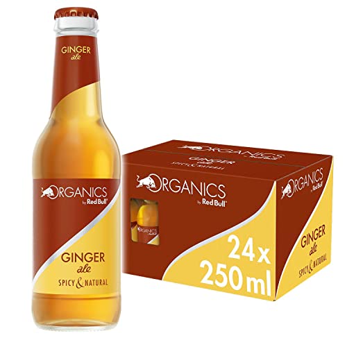 Red Bull, Organics by Red Bull, Ginger Ale - 24 botellas de 250ml - Total 6.000ml