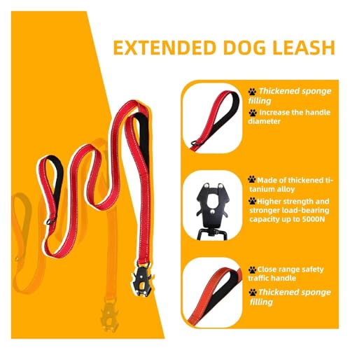 Laisse pour chien résistante nylon réfléchissant pour stopper les tractions