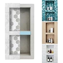 Houseables Shower Niche, Shower Niche Insert Tile Ready, Recessed Bathroom Storage, 12x28 13x29, in Wall Shelf, Cubby Inserts, Recessed Shampoo Caddy, Inset Shelves, Built in Nook, Soap Box, Prefab
