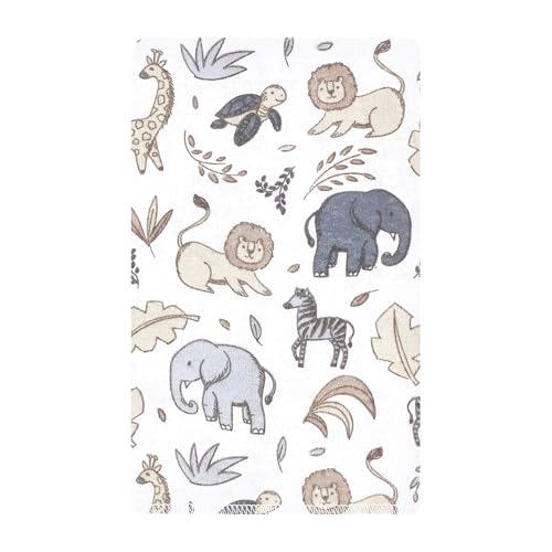 Image of Hudson Baby Unisex Baby Flannel Burp Cloth 10pk, Neutral Safari, One Size