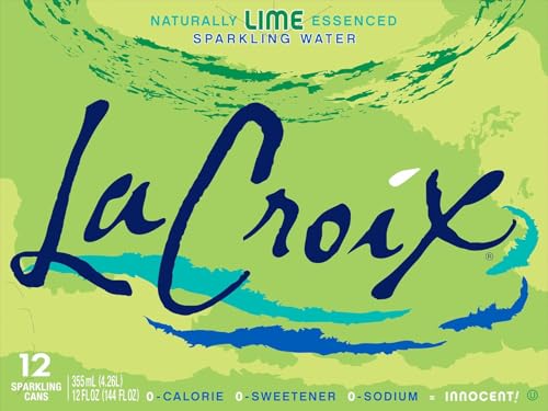 Image of LaCroix, Sparkling Water, Lime, 12 oz, (pack of 12)