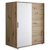 IDEAL FÜR DACHSCHRÄGEN - Der Mix aus Schrank und Kommode ist der perfekte Problemlöser für Dachschrägen. Im Vergleich zu einem normalen Kleiderschrank etwa halbhoch, in der Tiefe jedoch volle 60 cm.