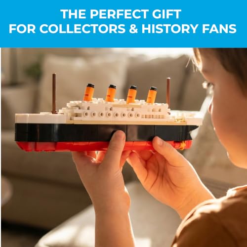 Image of Brick Loot Titanic Building Bricks Set (Mid Sized 217 Pieces) 100% Compatible, fits Lego and Other Major Brands