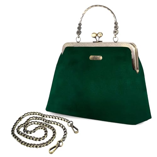 Image of Evening Bag Vintage Purse Kiss Lock Purses and Handbags for Women Formal