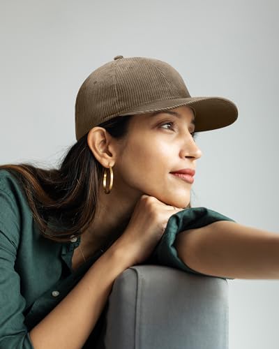 Image of WESTEND Corduroy Baseball Cap for Men and Women - Cool Weather Hats