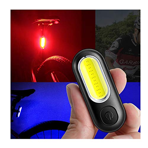 wasserdichte Fahrradrücklicht 5 Modi nachts Regen Reiten Licht USB Warnung Bikes LED-COB-Lampe Lade Perlen Red Blu-ray