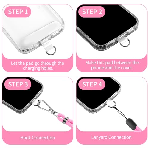 Cell Phone Lanyard 2 Pcs-1 Pcs 30"(Neck Strap×1)+8"(Wrist Strap×1) Black - Photo 36 sur 115