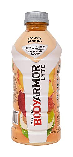 Image of BODYARMOR LYTE Sports Drink Low-Calorie Sports Beverage, Peach Mango, Coconut Water Hydration, Natural Flavors With Vitamins, Potassium-Packed Electrolytes, Perfect For Athletes 28 Fl Oz (Pack of 12)