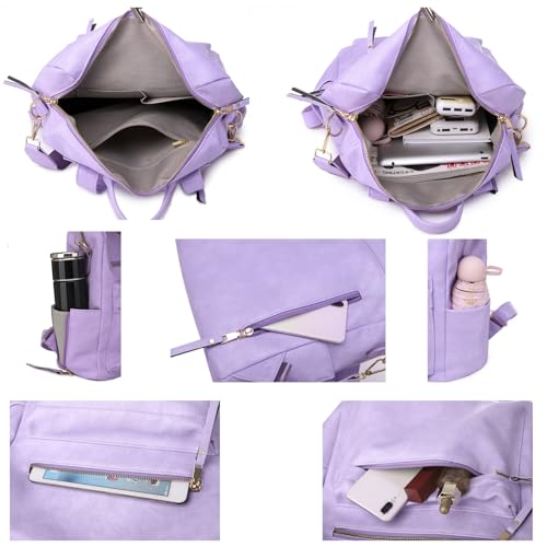 Image of Women's Fashion Backpack Purse for Women Leather Multipurpose Design Ladies Shoulder Bag Travel bag Satchel Handbags