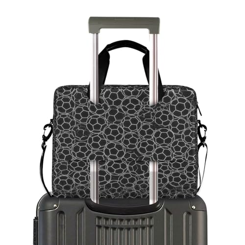 Bolso para portátil senya con patrón de fútbol miniatura 4