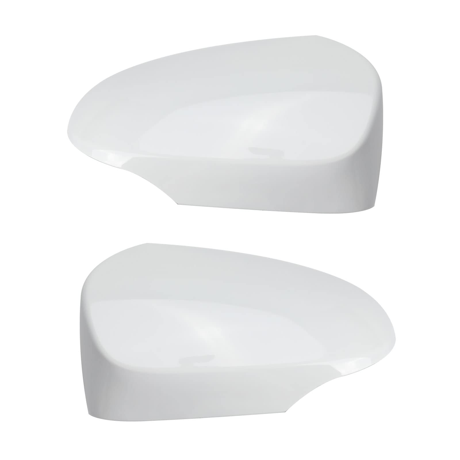 1 par de carcasas para espejo retrovisor de coche, para Toyota Yaris 2012 – 2019 (blanco)