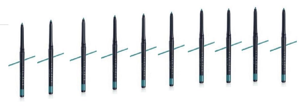 Pack of 10 True Colour Glimmerstick Diamonds Eyeliner – no need to sharpen – waterproof - TEAL SPARKLE – by Avon