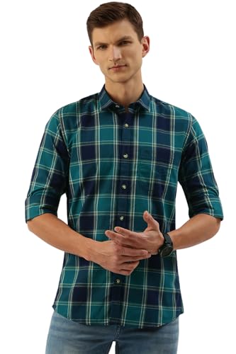 Image of Peter England Men's Cotton Slim Fit Shirt