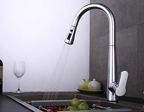 Robinet de cuisine mitigeur d'évier pivotant monotrou à douchette extractible