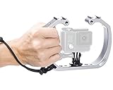 Sevenoak SK-GHA6 Aluminum Underwater Video Cage Diving Rig Micro Film kit Stabilizer & Cold Shoe Mount Wrist Strap for GoPro Hero3 3+ 4 5 6 SJCAM SJ4000 Action Camera Swimming Surfing Travel Holiday