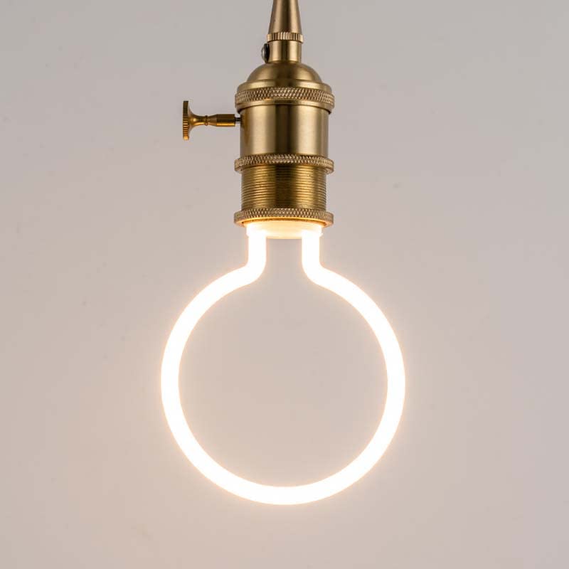 lampadine 10 Pezzi AC85-265V. Luci Rotonde E27 4W LED. Fonte di Luce Flessibile in plastica Fonte Luminosa Calda Bianca 95 * 135 (mm)