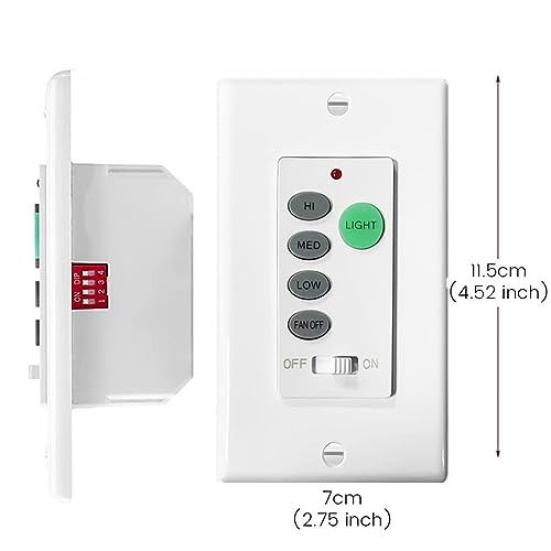 Nexete BY06 Universal Ceiling Fan Wall Remote Control thumb #5