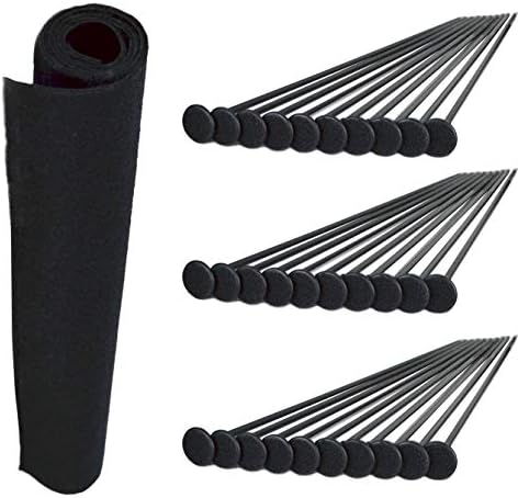 Gun Storage Solutions Pack of 10 Rifle Rods Starter Kit with Loop Fabric (15 x 19-Inch)