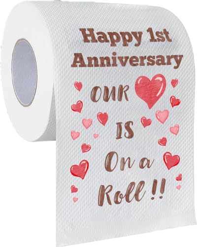 ETHINKIO Happy 1 Year Anniversary Wedding Gifts Decorations For Him,...