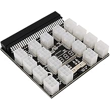 ATX 17x 6Pin Power Supply Breakout Board Adapter Converter 12V for Ethereum BTC Mining,Upgrade Versio