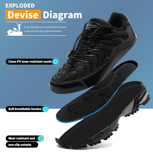 WETIKE Boys Shoes Boys Sneakers Kids Running Shoes 5 Girl's Tennis Shoes for Kids (Classic Black)