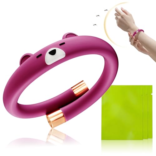Allony Pulsera Mosquitos Niños, Pulsera Citronela,Pulsera Antimosquitos para Exteriores Cartucho de Repuesto Aceite Esencial en Barra (C)