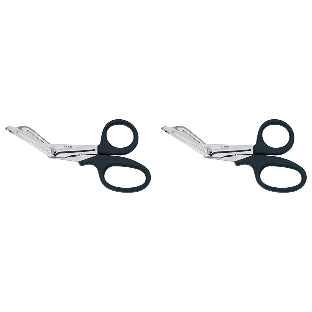 First Aid Only Erste-Hilfe-Schere 17.5 Cm, Mit Kunststoffgriff, Schwarz (Packung mit 2)