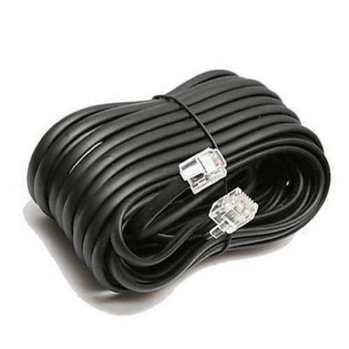 Red Champion RJ11 Telephone Line Cord Wire Patch Cable, Modular Connection Cable - RJ12 Male (6P6C) to RJ12 Male (6P6C) Compatible for Landline, Telephone, Microfilter Black 10 Meters.-image-25