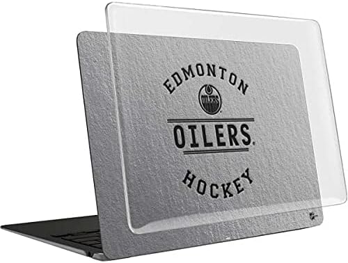 Skinit Case + Skin Compatible with MacBook Air 13in M1 (2021) - Officially Licensed NHL Edmonton Oilers Black Text Design
