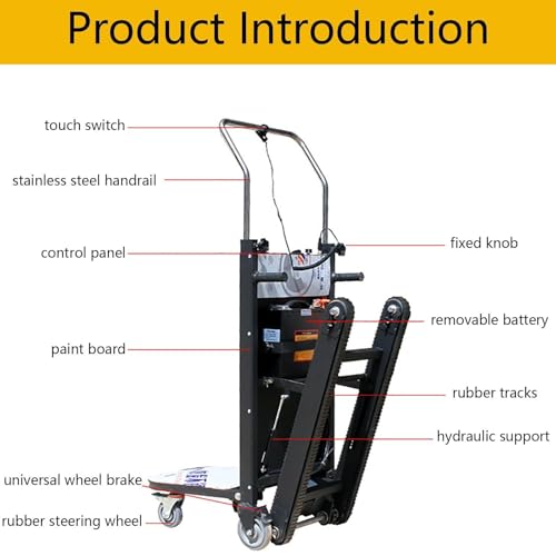 Carretilla eléctrica para escaleras 500kg capacidad miniatura 3