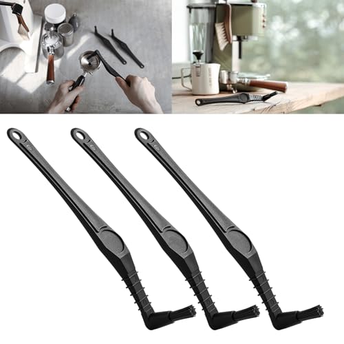 Nettoyage expresso brosse inclinée pour éviter les blocages de mouture et brûlures