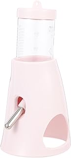 POPETPOP Hamster Water Bottle with Stand Small Animals Water Bottle Hanging Water Feeding Bottles Auto Dispenser for Dwarf Hamsters Guinea Pigs Rats Mice Gerbils - Pink