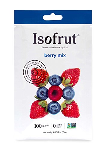 Isofrut Freeze Dried Fruit - Convenient and Delicious Berry Mix Snacks Packed with Vitamins and Antioxidants - 10 Pack