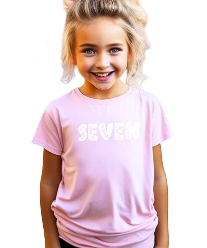 Image of Floral Numbers Ages 1-7 Birthday Girl Shirt for Baby & Toddler Youth Girls