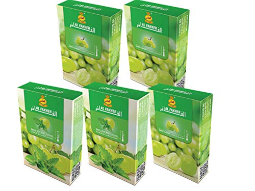 Al Fakher 5 x 50 gr sabor paquete Hookah Shisha Hooka narguile uvas