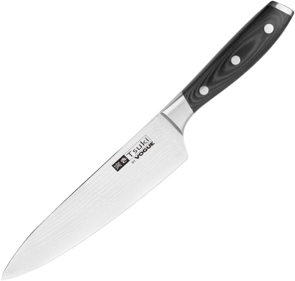11929 Tsuki Series 7 Chef Knife - 8", Silver