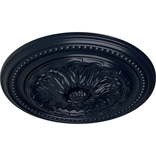 Image of Ekena Millwork CM15CHMDF 15-3 /4 inch x 1-7 /8 inch Chester Ceiling Medallion, Midnight Dream