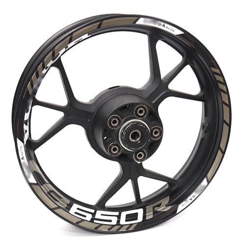 Kit autocollant CB650R de jante réfléchissant finition premium pour roue