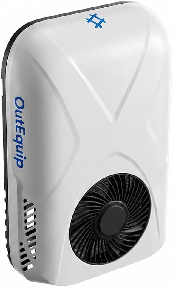 12V RV Air Conditioner, Dual-Mount Wall or Rooftop, 10000 BTU DC AC with Heater, Quiet AC Unit for Van Camper Trailer
